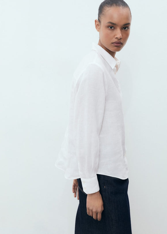 MANGO LINO 17061144-02 MANGO WOMEN SHIRT LONG SLEEVE