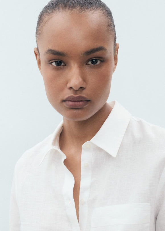 MANGO LINO 17061144-02 MANGO WOMEN SHIRT LONG SLEEVE