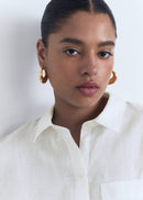 MANGO LINO 17061144-02 MANGO WOMEN SHIRT LONG SLEEVE-7