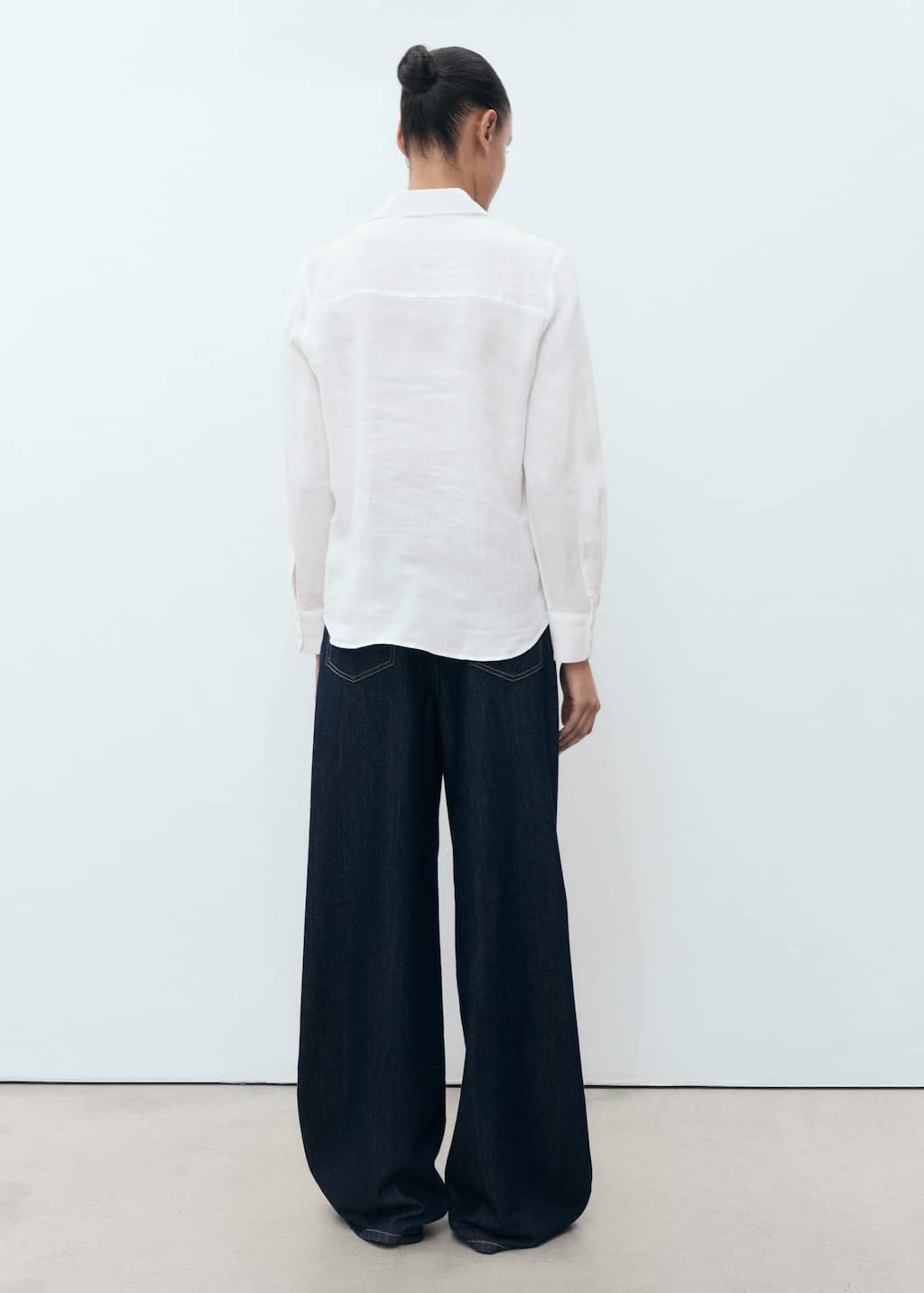 MANGO LINO 17061144-02 MANGO WOMEN SHIRT LONG SLEEVE