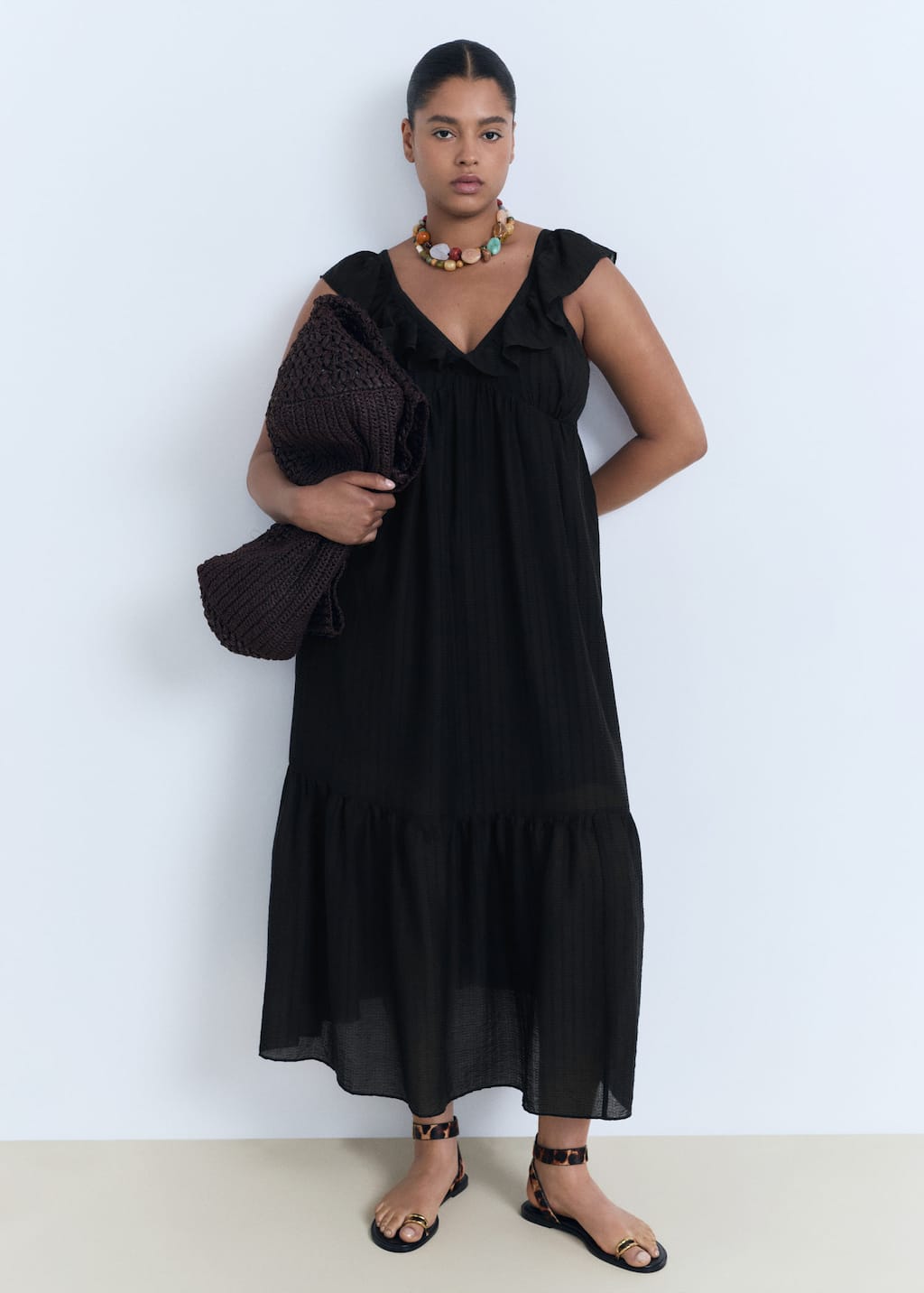 MANGO RAMONA 17061154-99 MANGO WOMEN DRESS FULL LENGTH