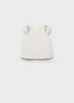 MANGO IRUN 17061170-02 MANGO KIDS NEW BORN BABY BLOUSE