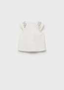 MANGO IRUN 17061170-02 MANGO KIDS NEW BORN BABY BLOUSE-3