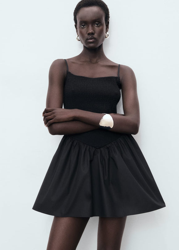 MANGO DONKEY 17061178-99 MANGO WOMEN DRESS KNEE LENGTH