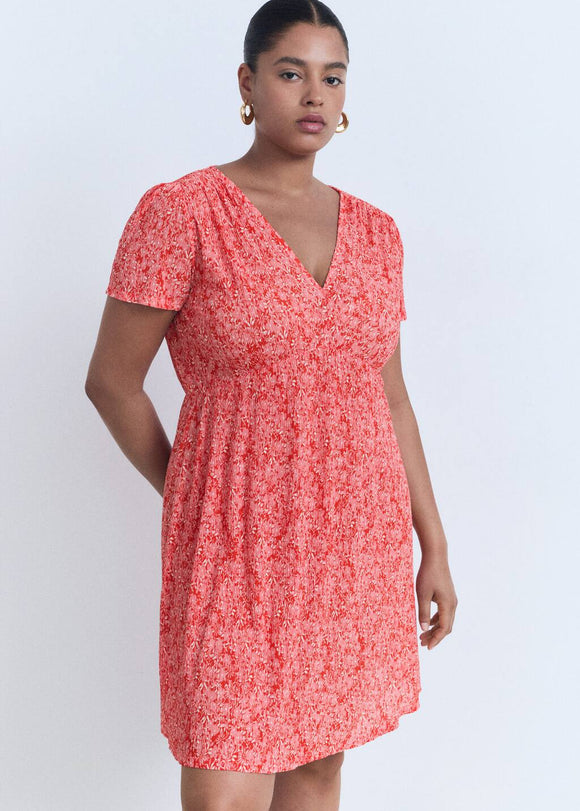 MANGO POMI 17061184-87 MANGO WOMEN DRESS KNEE LENGTH