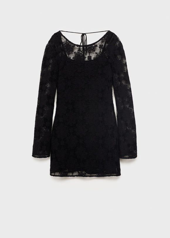 MANGO CRANKY 17061236-99 MANGO WOMEN DRESS KNEE LENGTH