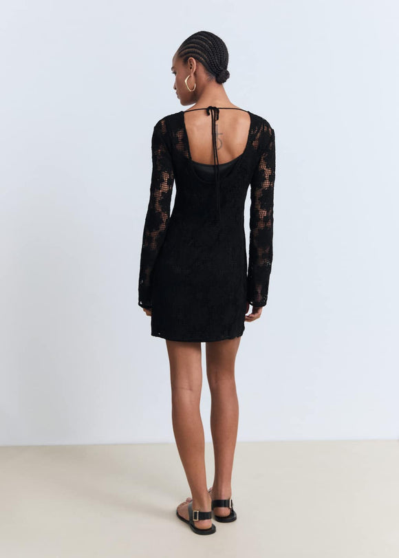 MANGO CRANKY 17061236-99 MANGO WOMEN DRESS KNEE LENGTH