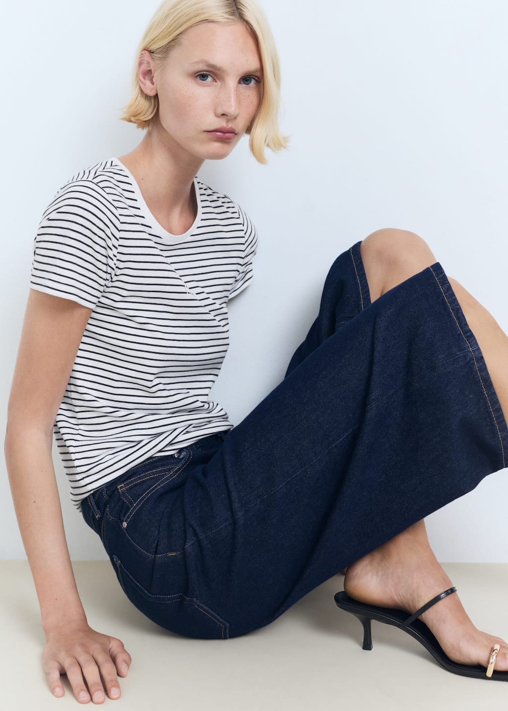 MANGO MANGORA-H 17061242-56 MANGO WOMEN T-SHIRT SHORT SLEEVE