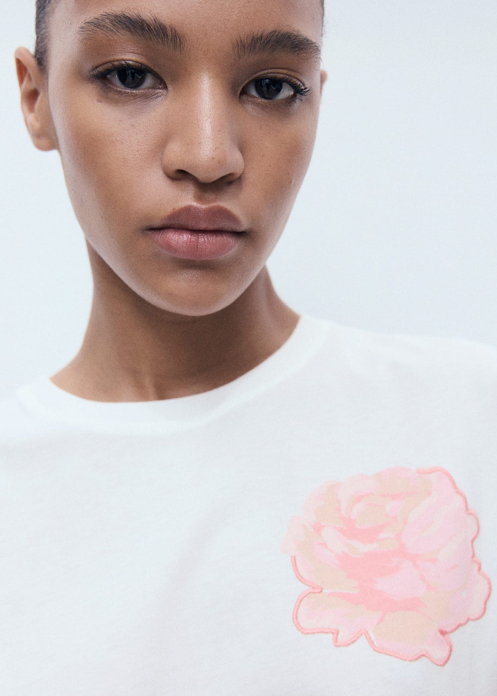 MANGO ROSA-W 17061258-02 MANGO WOMEN T-SHIRT SHORT SLEEVE