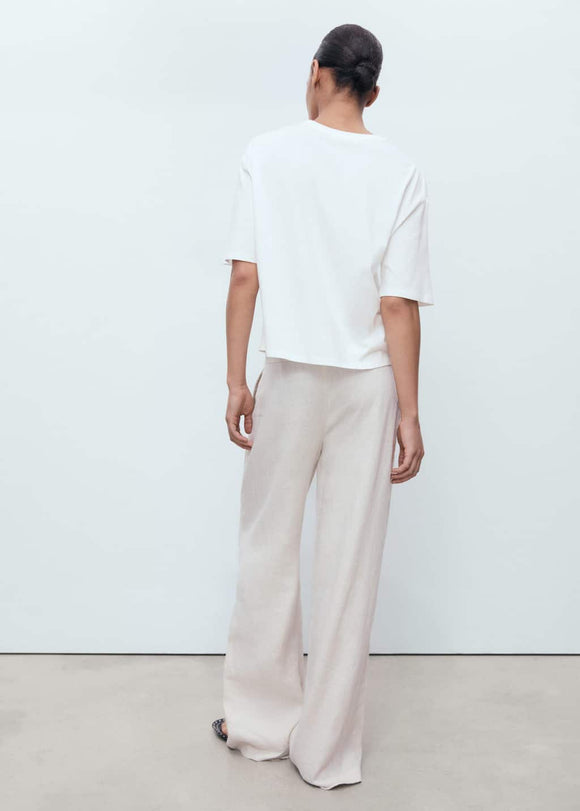 MANGO ROSA-W 17061258-02 MANGO WOMEN T-SHIRT SHORT SLEEVE