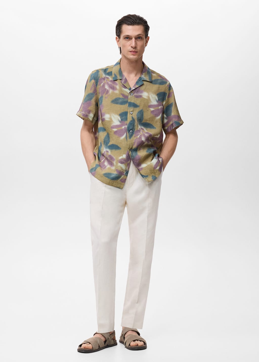 MANGO VOLOS 17061273-68 MANGO MAN SHIRT SHORT SLEEVE