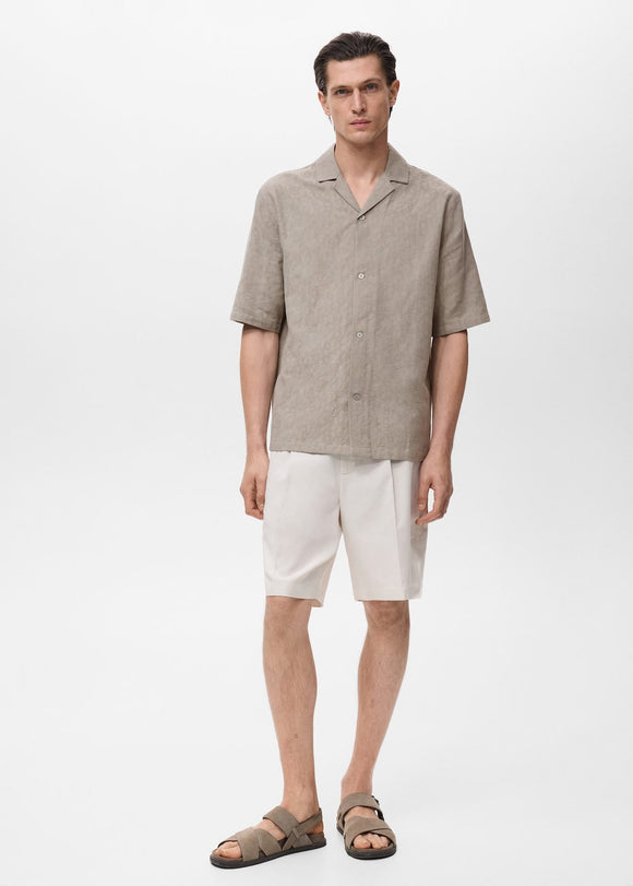 MANGO BORDADA 17061285-37 MANGO MAN SHIRT SHORT SLEEVE