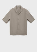 MANGO BORDADA 17061285-37 MANGO MAN SHIRT SHORT SLEEVE-3