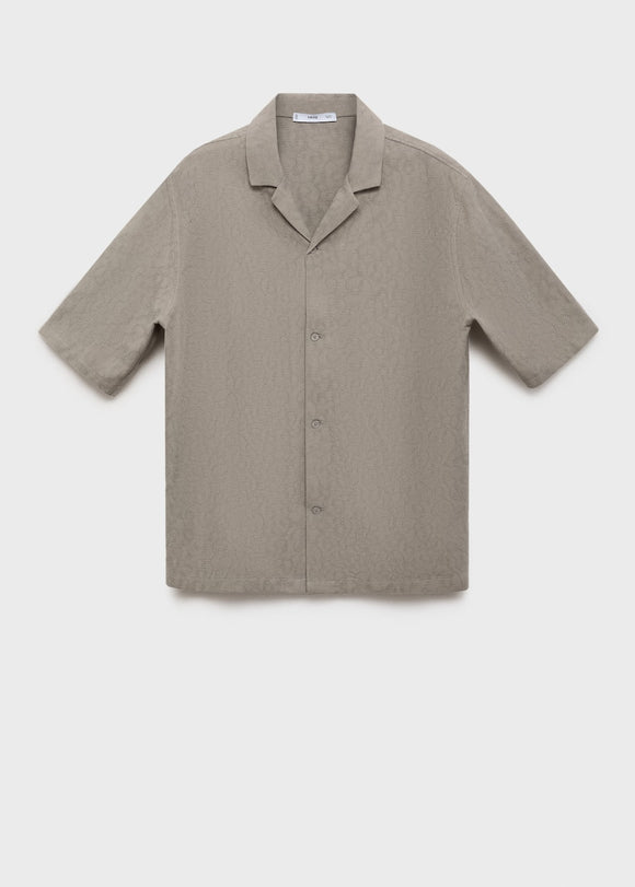 MANGO BORDADA 17061285-37 MANGO MAN SHIRT SHORT SLEEVE