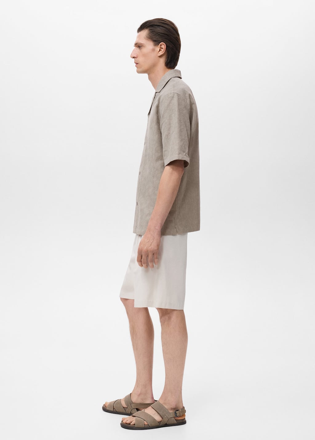 MANGO BORDADA 17061285-37 MANGO MAN SHIRT SHORT SLEEVE