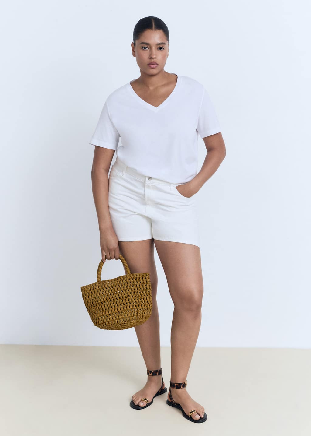 MANGO CHALSPIC 17061516-01 MANGO WOMEN T-SHIRT SHORT SLEEVE