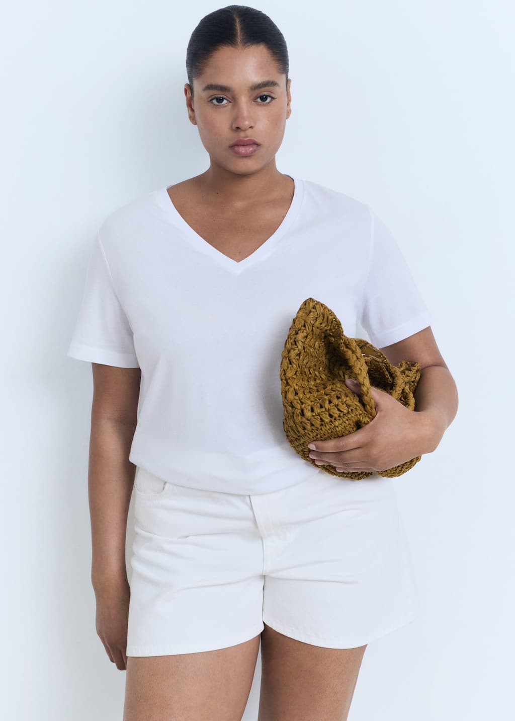 MANGO CHALSPIC 17061516-01 MANGO WOMEN T-SHIRT SHORT SLEEVE