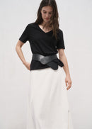 MANGO CHALSPIC 17061516-99 MANGO WOMEN T-SHIRT SHORT SLEEVE-1