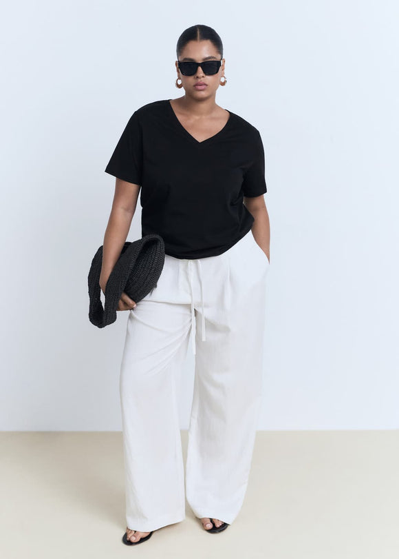 MANGO CHALSPIC 17061516-99 MANGO WOMEN T-SHIRT SHORT SLEEVE