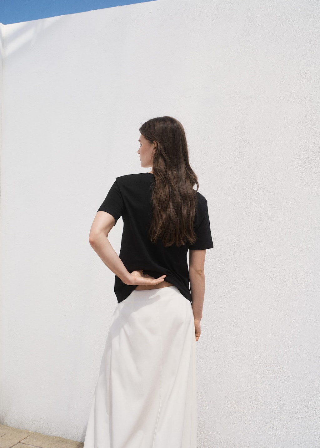 MANGO CHALSPIC 17061516-99 MANGO WOMEN T-SHIRT SHORT SLEEVE