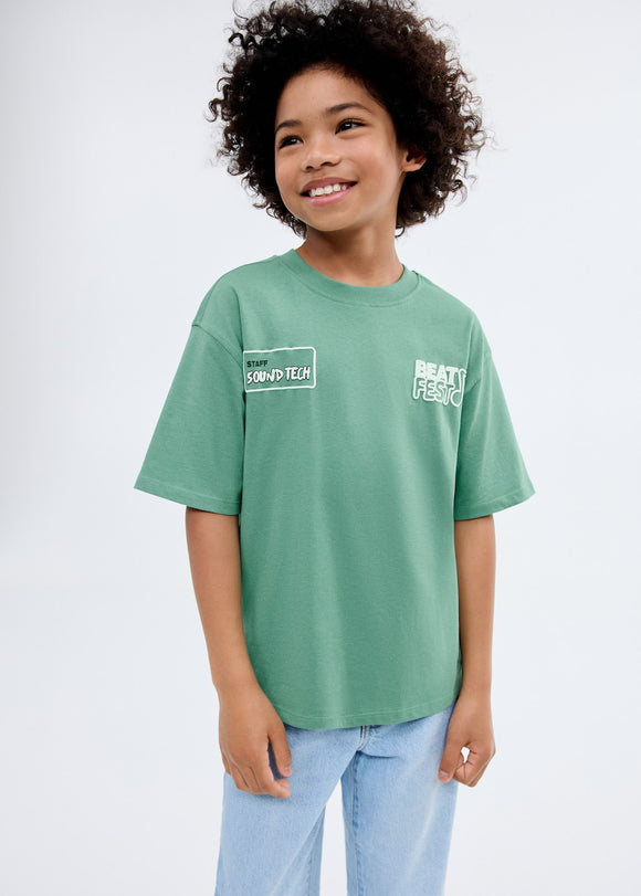 MANGO BEATS 17062538-43 MANGO KIDS BOY T-SHIRT SHORT SLEEVE