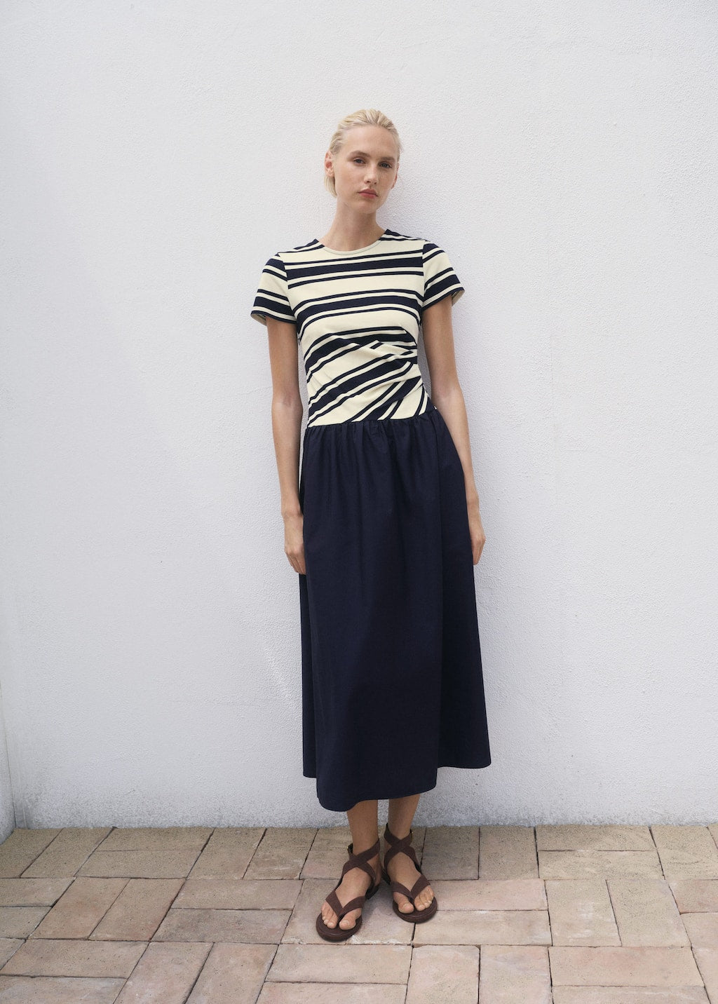 MANGO CONTRI-H 17062542-56 MANGO WOMEN DRESS FULL LENGTH