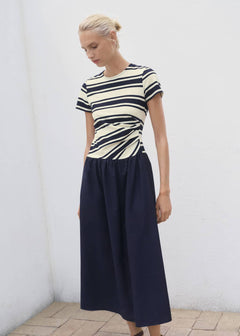 MANGO CONTRI-H 17062542-56 MANGO WOMEN DRESS FULL LENGTH