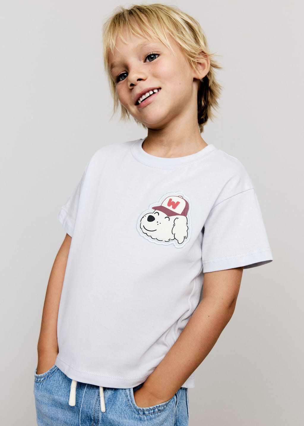 MANGO WOOF 17063292-50 MANGO KIDS BABY BOY T-SHIRT SHORT SLEEVE