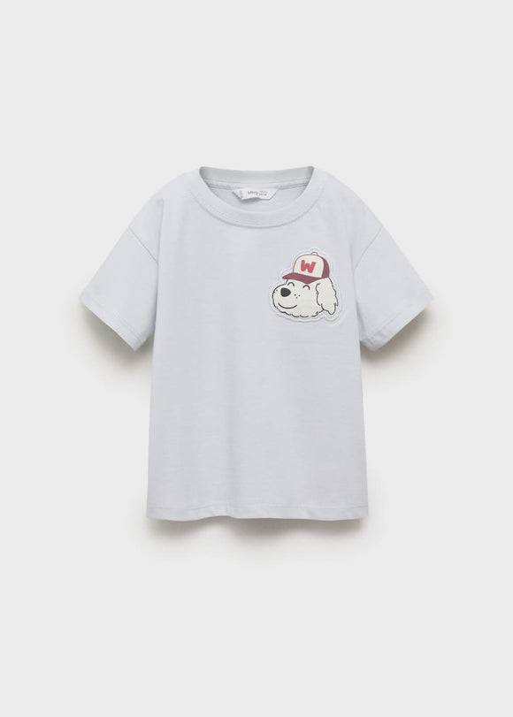 MANGO WOOF 17063292-50 MANGO KIDS BABY BOY T-SHIRT SHORT SLEEVE