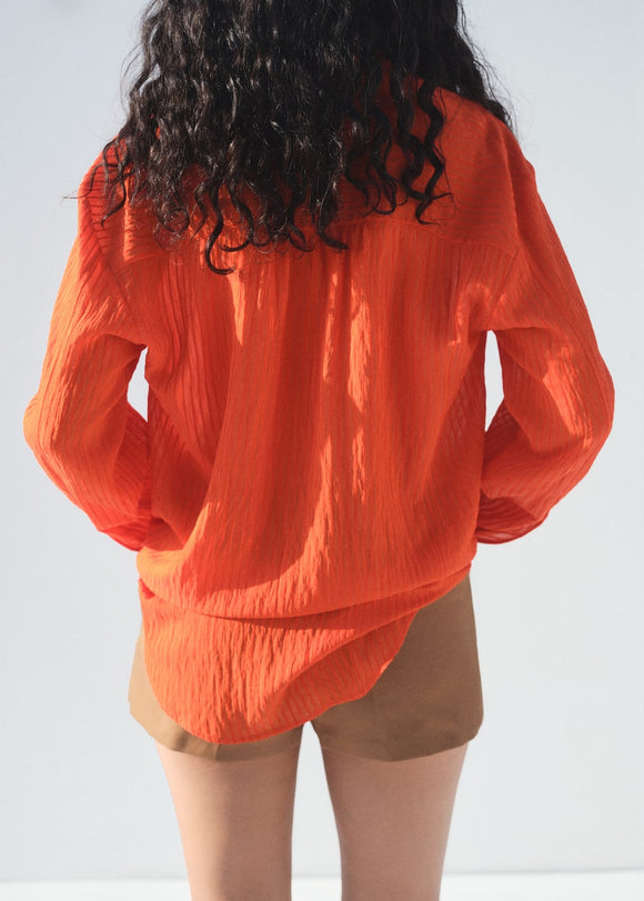 MANGO CARROT 17063328-20 MANGO WOMEN SHIRT LONG SLEEVE