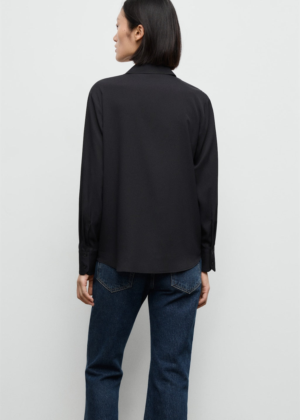 MANGO BASIC 17064078-99 MANGO WOMEN SHIRT LONG SLEEVE