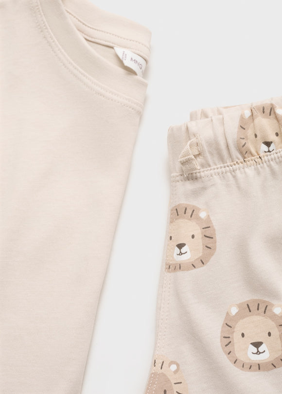 MANGO LIONS 17064093-07 MANGO KIDS BABY BOY PIJAMAS