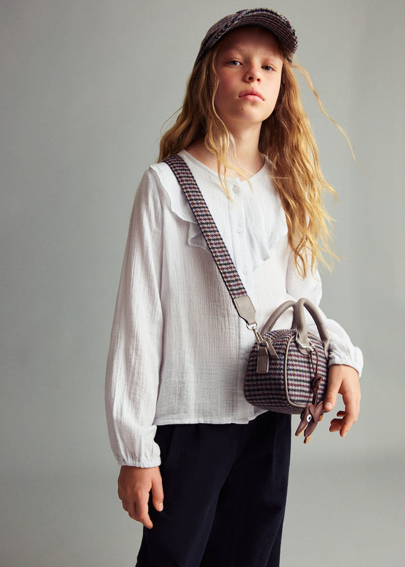 MANGO LAU 17065151-50 MANGO KIDS GIRL SHIRT SHORT SLEEVE