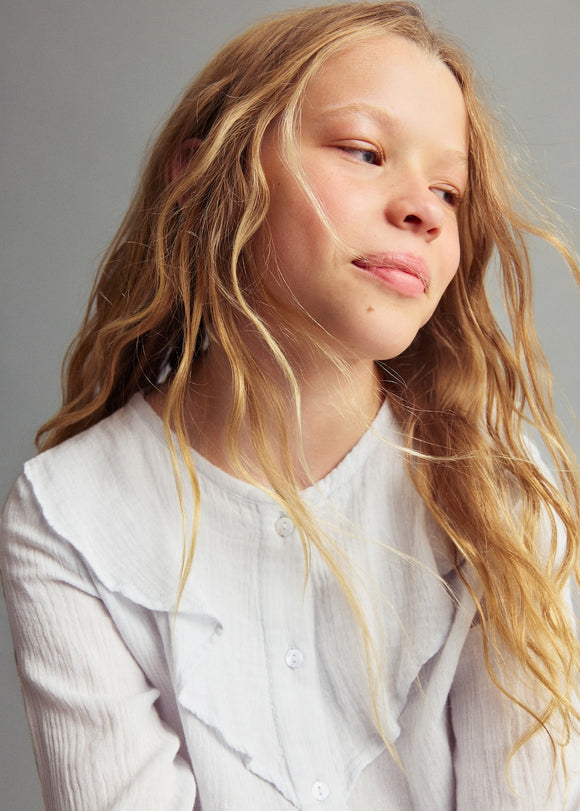 MANGO LAU 17065151-50 MANGO KIDS GIRL SHIRT SHORT SLEEVE