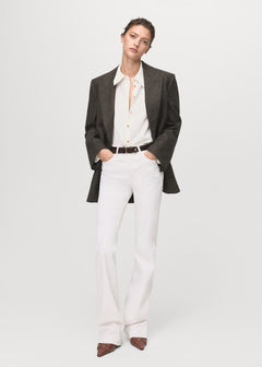 MANGO FLARE 17065804-02 MANGO WOMEN SHIRT LONG SLEEVE