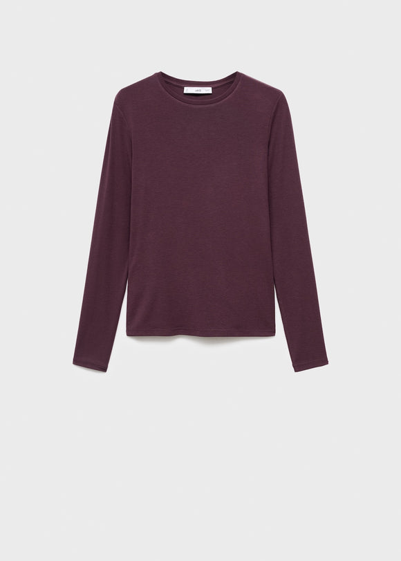 MANGO SECONDCA 17065813-78 MANGO WOMEN T-SHIRT LONG SLEEVE
