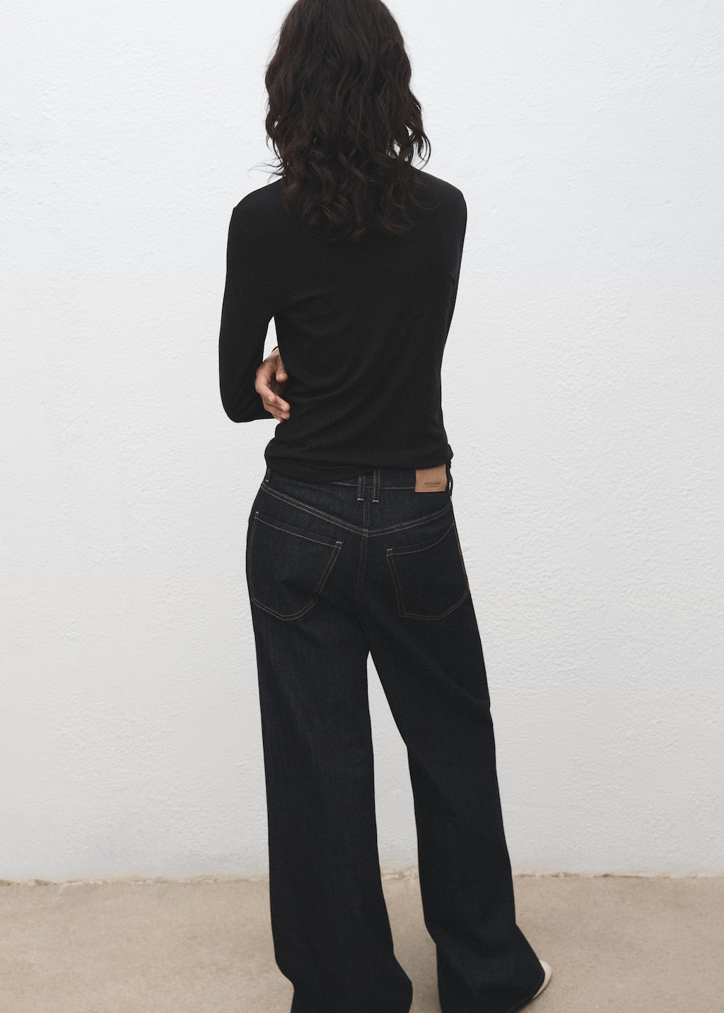 MANGO SECONDCA 17065813-99 MANGO WOMEN T-SHIRT LONG SLEEVE