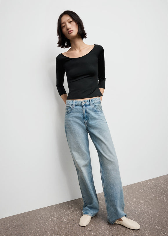 MANGO LLOPI 17065820-99 MANGO WOMEN T-SHIRT LONG SLEEVE