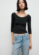 MANGO LLOPI 17065820-99 MANGO WOMEN T-SHIRT LONG SLEEVE-2