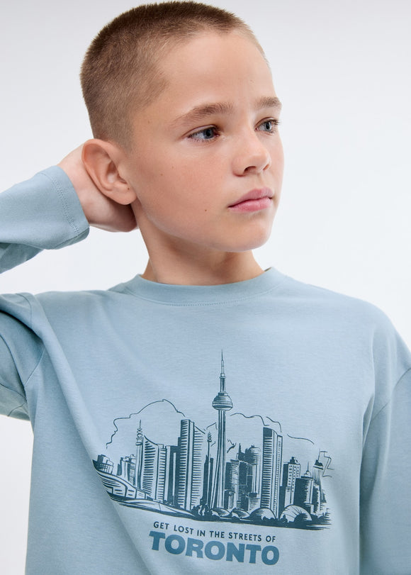 MANGO CITIES 17066728-52 MANGO KIDS BOY T-SHIRT LONG SLEEVE