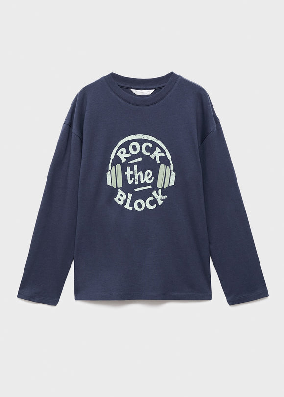MANGO CITIES 17066728-56 MANGO KIDS BOY T-SHIRT LONG SLEEVE