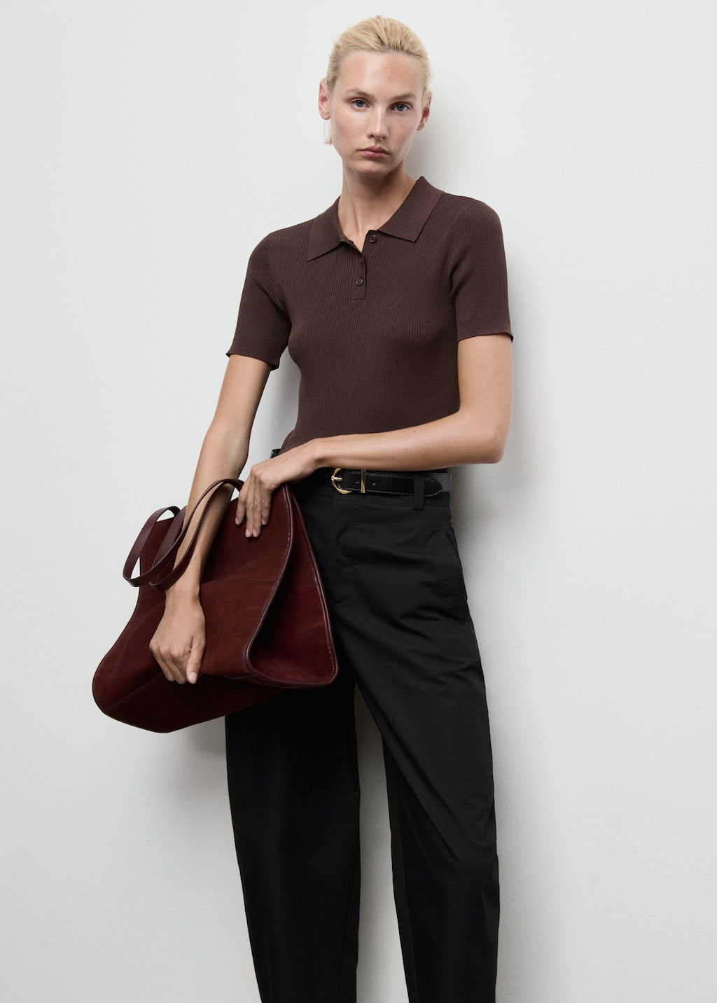 MANGO SOLE-W 17066731-99 MANGO WOMEN TROUSER