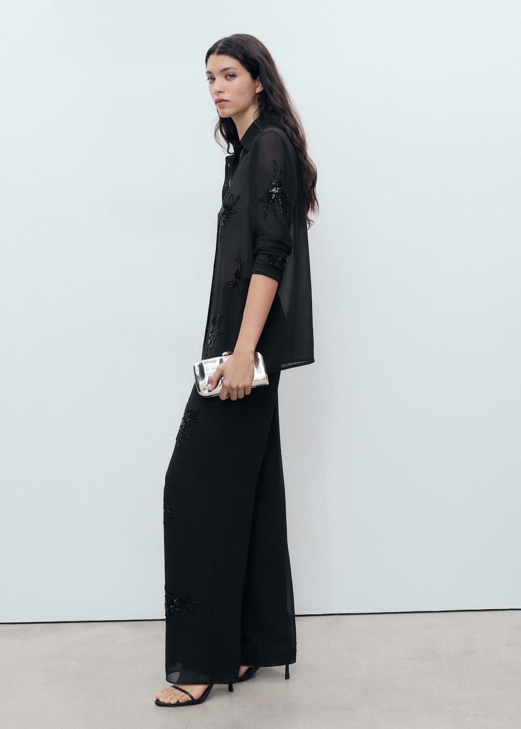 MANGO FLORA-A 17071122-99 MANGO WOMEN TROUSER