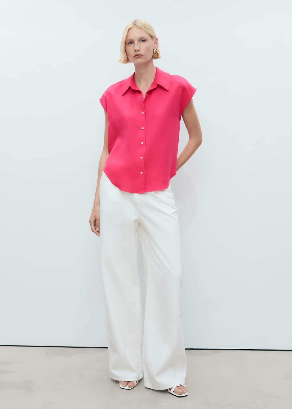 MANGO LIM 17071137-74 MANGO WOMEN SHIRT SHORT SLEEVE