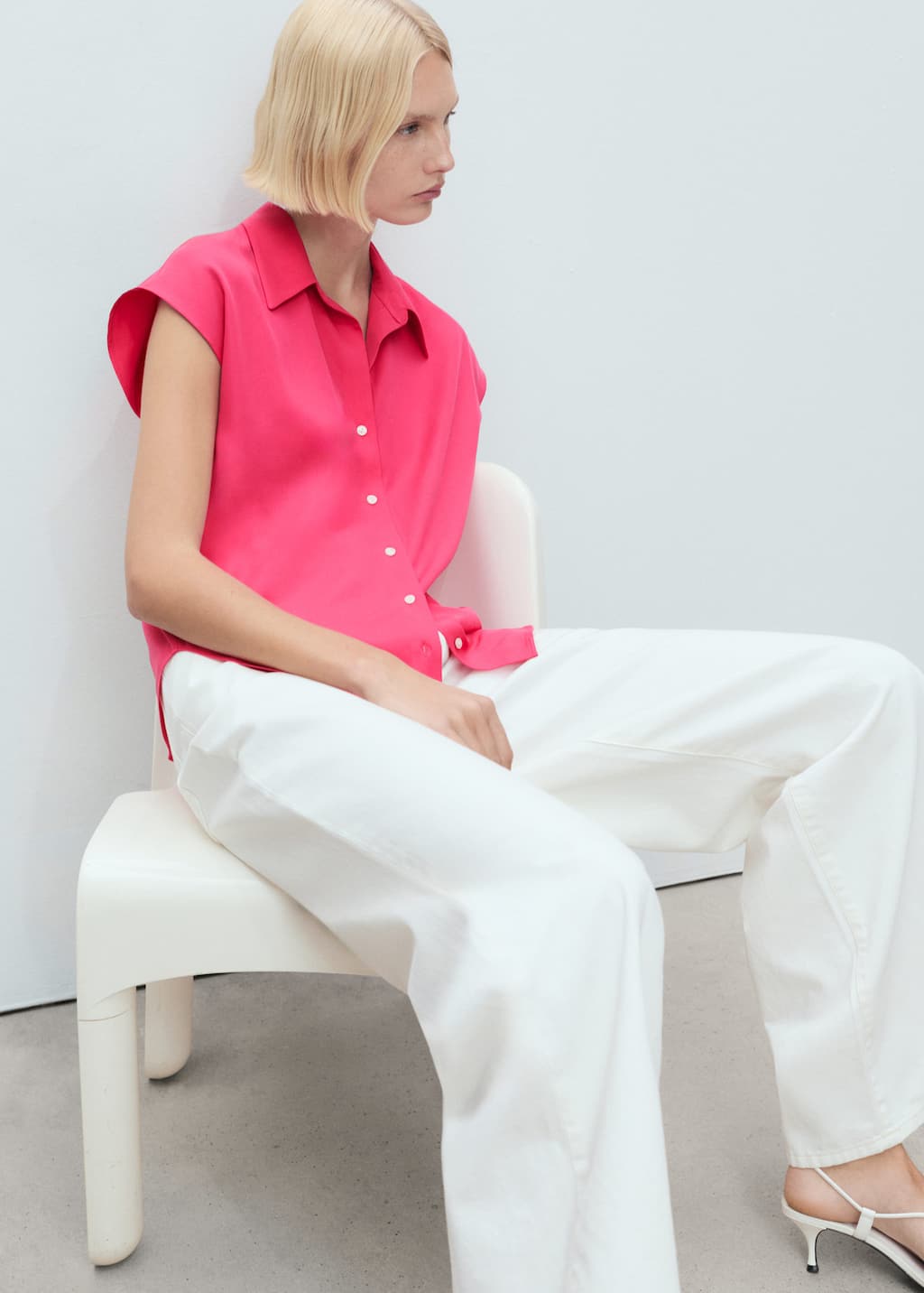 MANGO LIM 17071137-74 MANGO WOMEN SHIRT SHORT SLEEVE