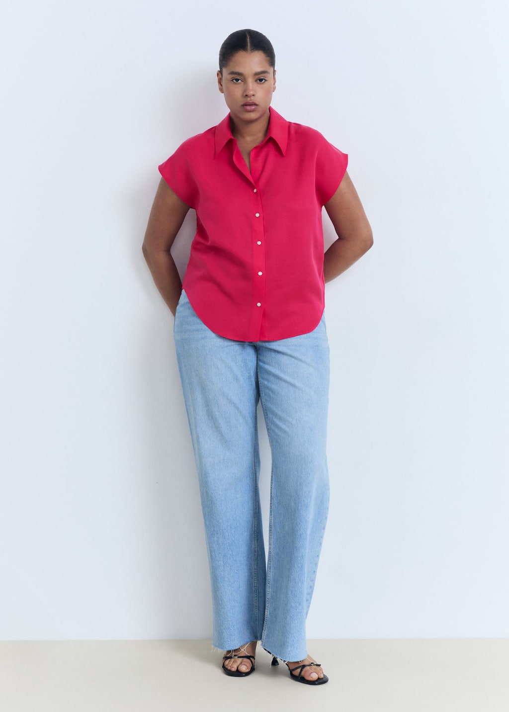 MANGO LIM 17071137-74 MANGO WOMEN SHIRT SHORT SLEEVE