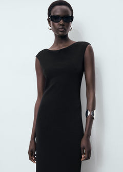 MANGO BACKLESS 17071235-99 MANGO WOMEN DRESS FULL LENGTH