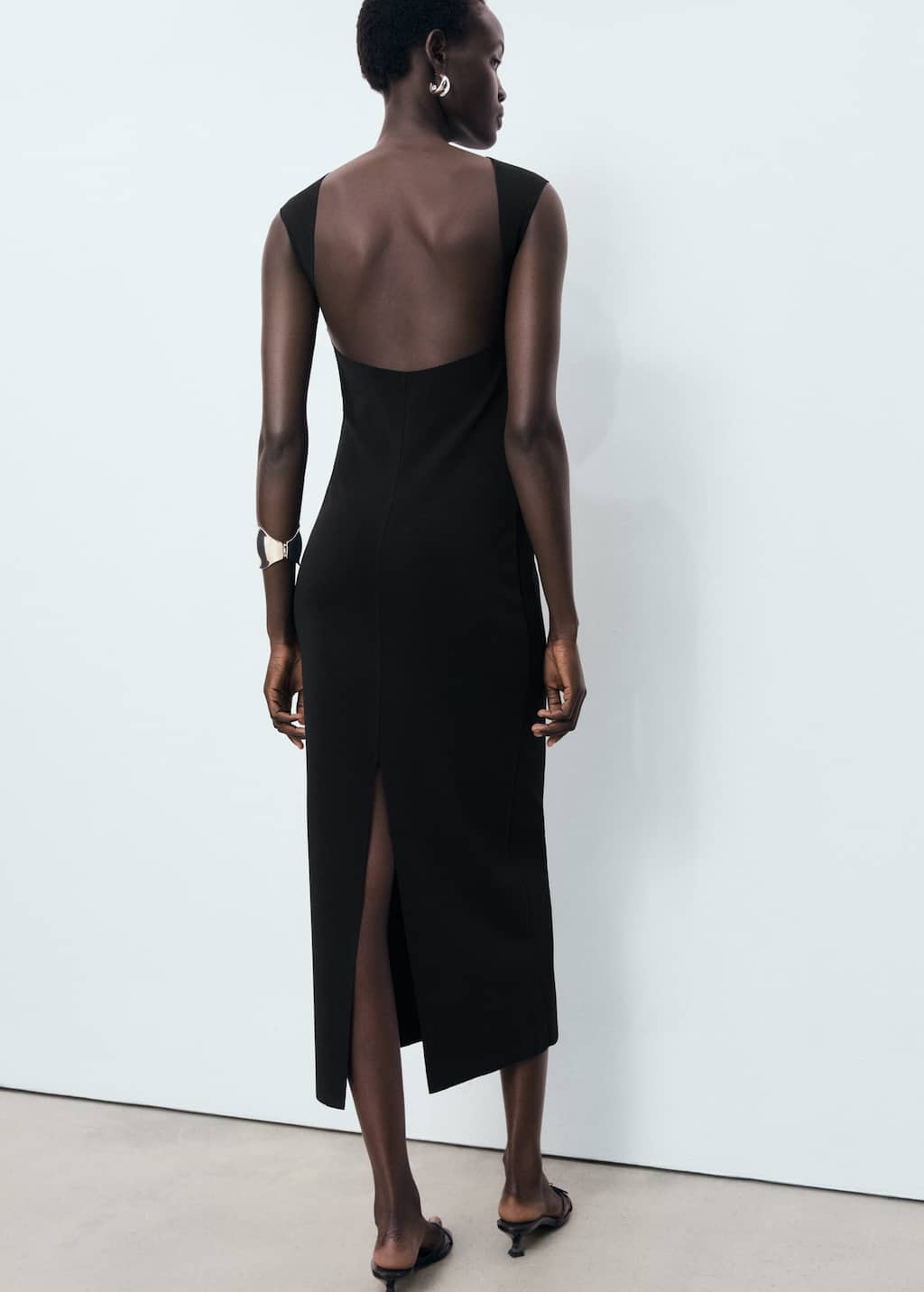 MANGO BACKLESS 17071235-99 MANGO WOMEN DRESS FULL LENGTH