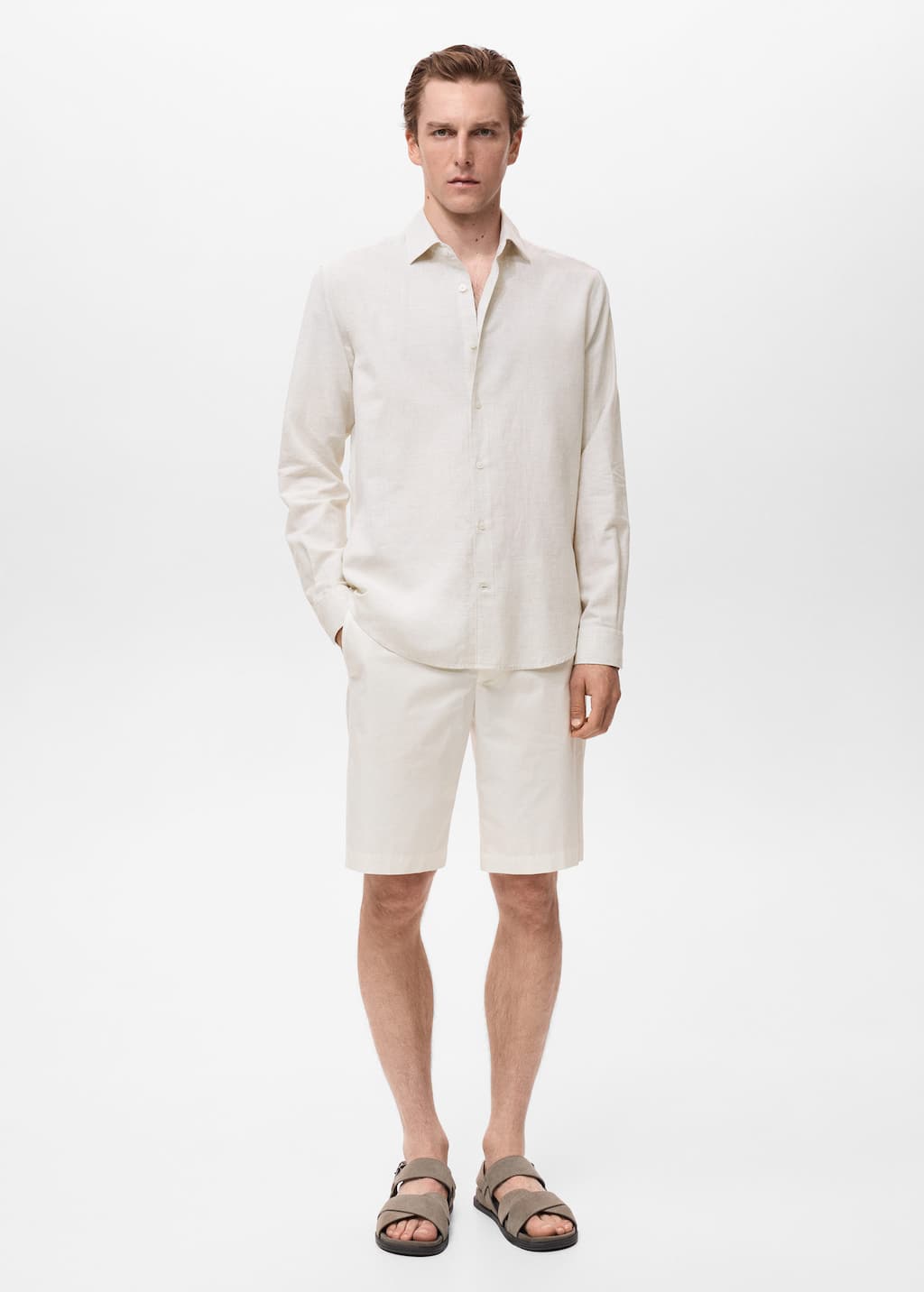 MANGO RUG1 17071258-02 MANGO MAN SHIRT LONG SLEEVE | Sonee