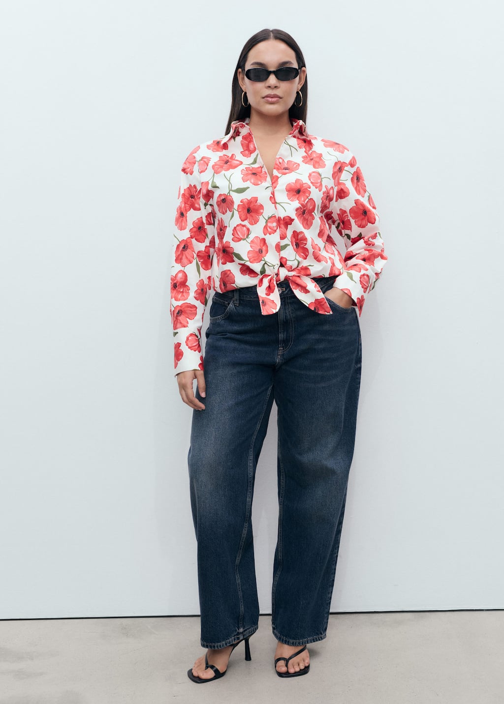 MANGO POLA 17072897-02 MANGO WOMEN SHIRT LONG SLEEVE